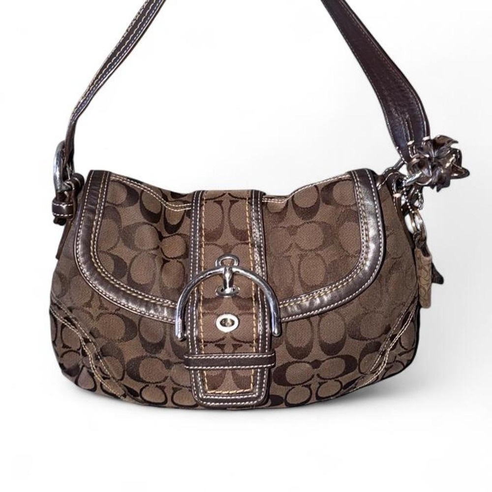Coach large Soho Brown Buckle Shoulder Bag